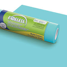 E. Fadeless Paper Roll EXTRA LONG - 1.22m x 15m - Sky Blue