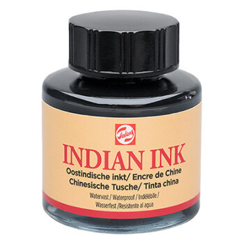 Talens Black Indian Ink 30ml bottle