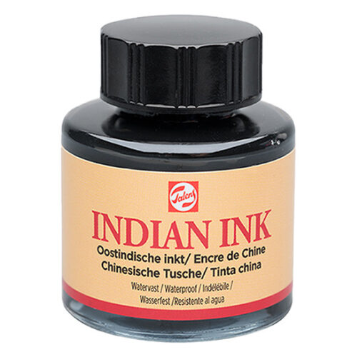 Talens Black Indian Ink 30ml bottle