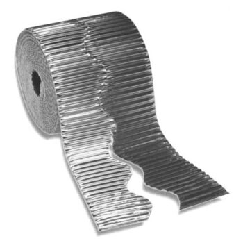 "Bordette" Corrugated Border - Metallic Silver